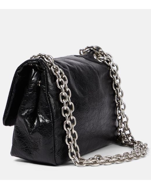 Balenciaga White Monaco Mini Bb Leather Shoulder Bag