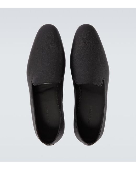 Manolo Blahnik Slip-Ons Kate Aus Leder in Black für Herren