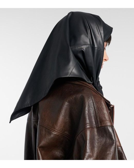 Magda Butrym Black Leather Scarf