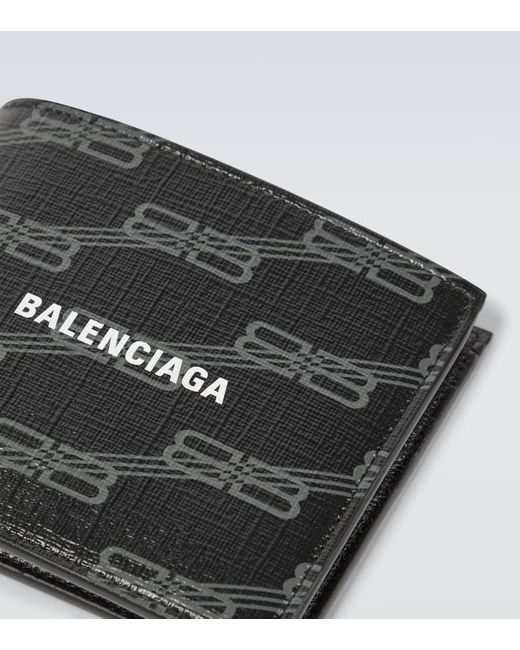 Balenciaga Portemonnaie Bb Aus Leder in Black für Herren