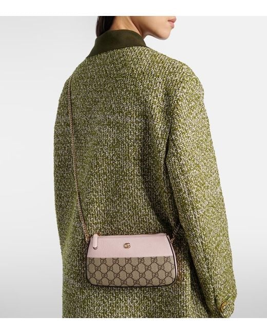 Gucci Natural Gg Marmont Mini Shoulder Bag