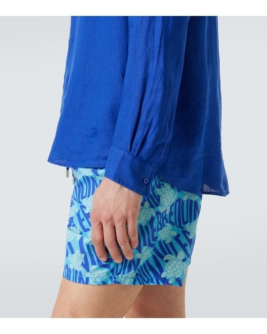 Camicia di Vilebrequin in Blue da Uomo