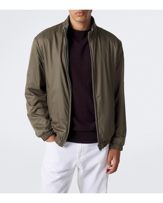 Canali Green Reversible Jacket for men