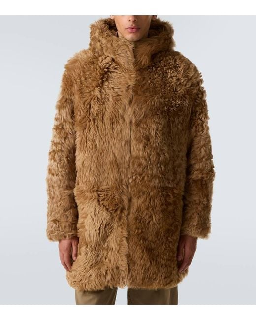 Abrigo De Borrego Con Capucha ERL de hombre de color Brown