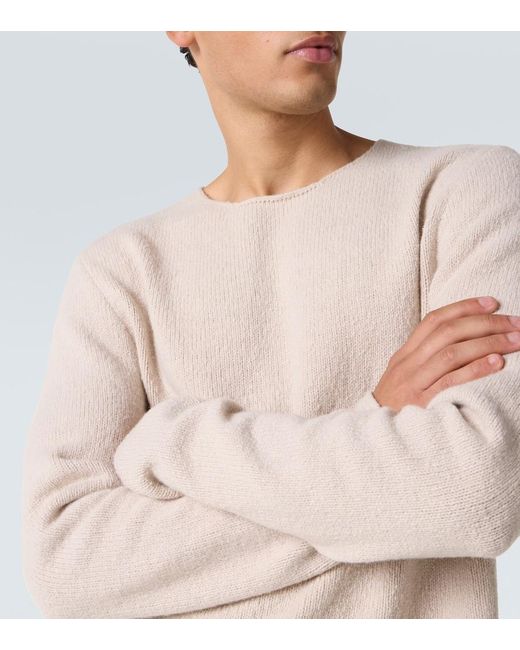 The Row White Nikola Wool Sweater for men