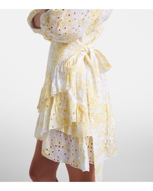 Melissa Odabash White Tabitha Broderie Anglaise Cotton Wrap Dress