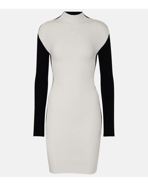 Courreges Multicolor Colorblocked Minidress