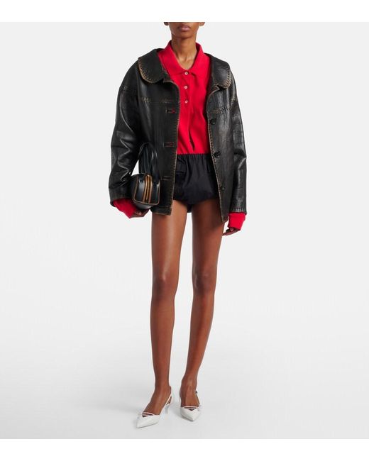 Prada Black Leather Jacket