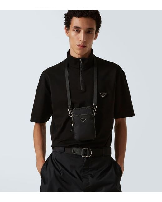 Prada White Bolso Cruzado De Nylon for men