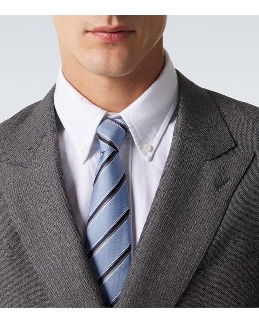 Canali Krawatte Aus Seide in Blue für Herren