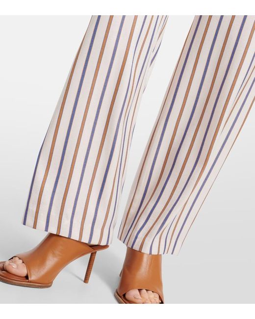 Veronica Beard White Weite Hose Grigore Aus Twill