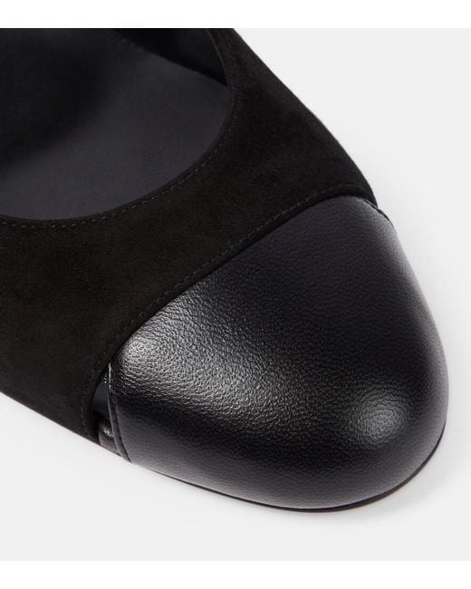 Christian Louboutin Black Miss Duvette Leather Pumps