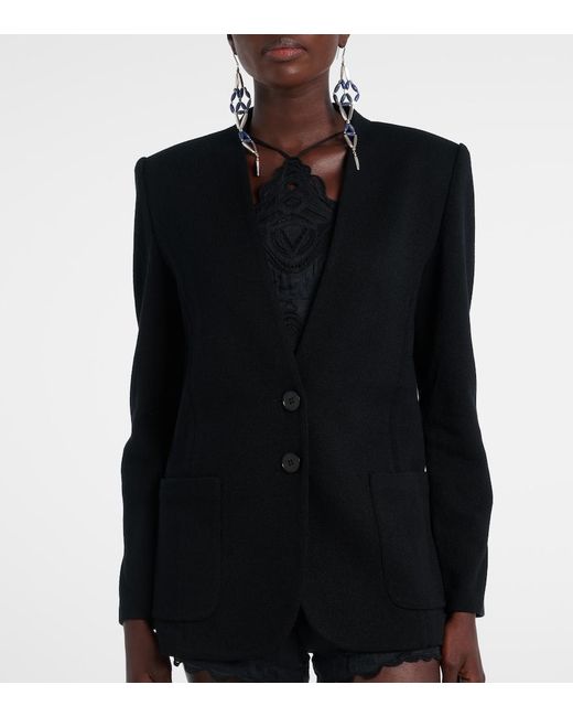 Isabel Marant Black Olivia Wool-Blend Jacket