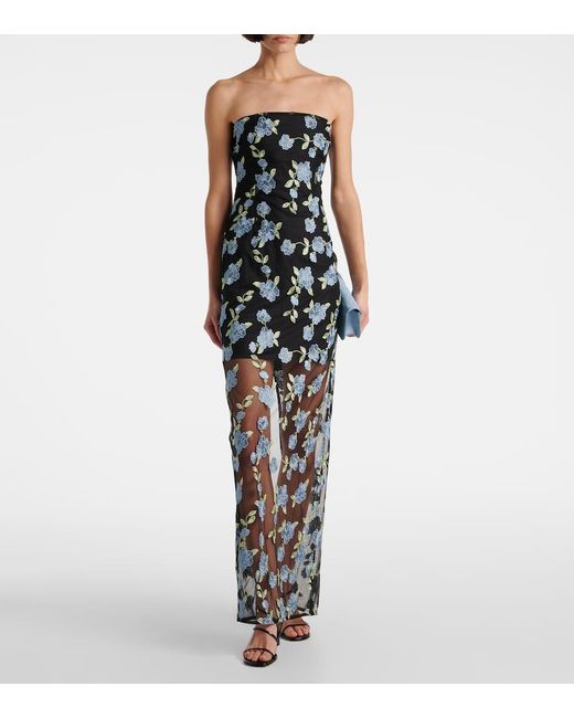 Robe En Resille A Fleurs ROTATE BIRGER CHRISTENSEN en coloris Multicolor