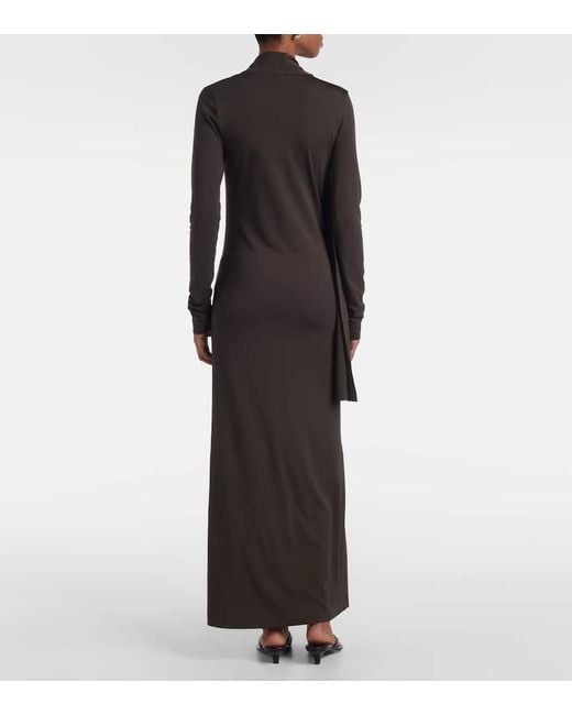 Totême  Black Maxikleid Aus Jersey