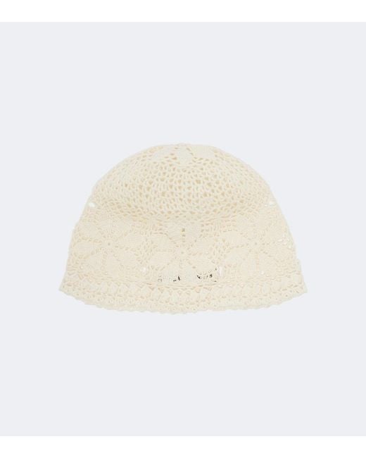 Magda Butrym Natural Crochet Cotton Beanie