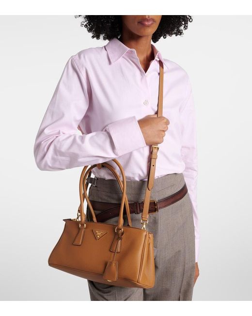 Prada Brown Tote Bag Galleria Medium Aus Leder