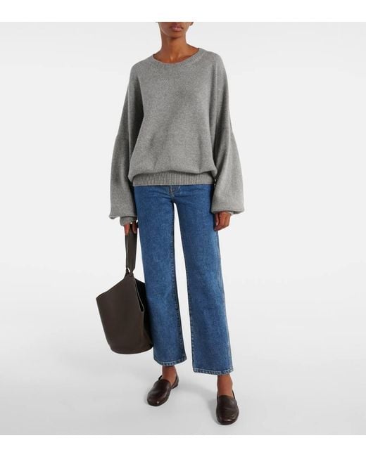 Jeans Rectos Abigail De Tiro Alto Khaite de color Blue