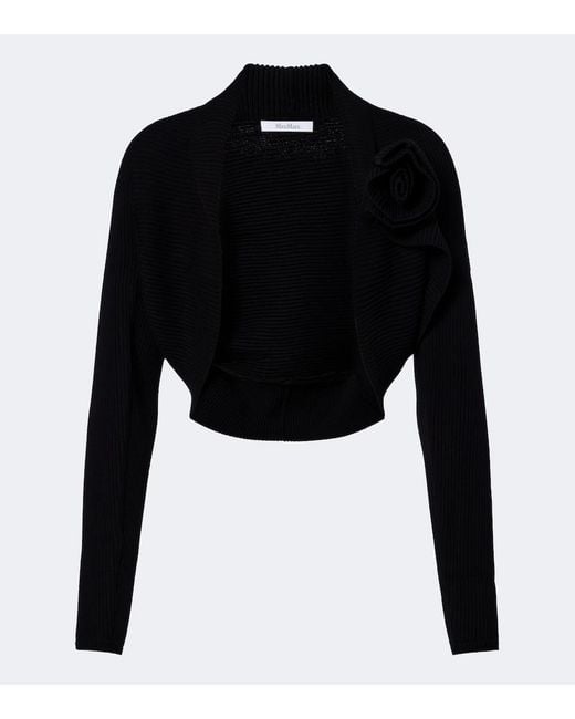 Max Mara Black Knitted Shrug