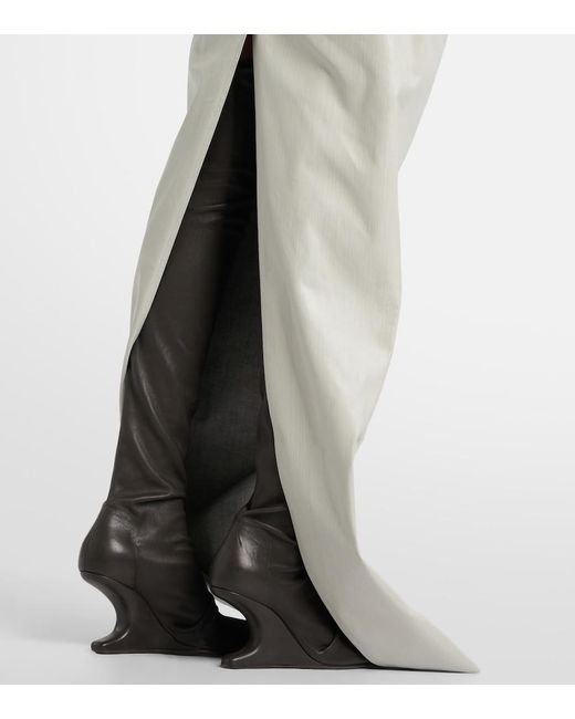 Rick Owens White Winged Long Dress