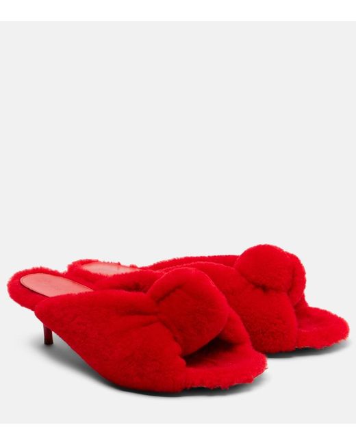 Bottega Veneta Red Cherry Mules