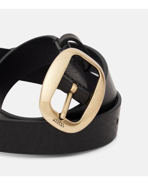 Isabel Marant Black Dara Leather Belt