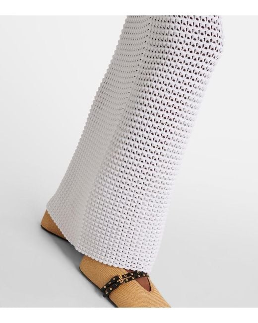 Alaïa White Crochet Maxi Dress