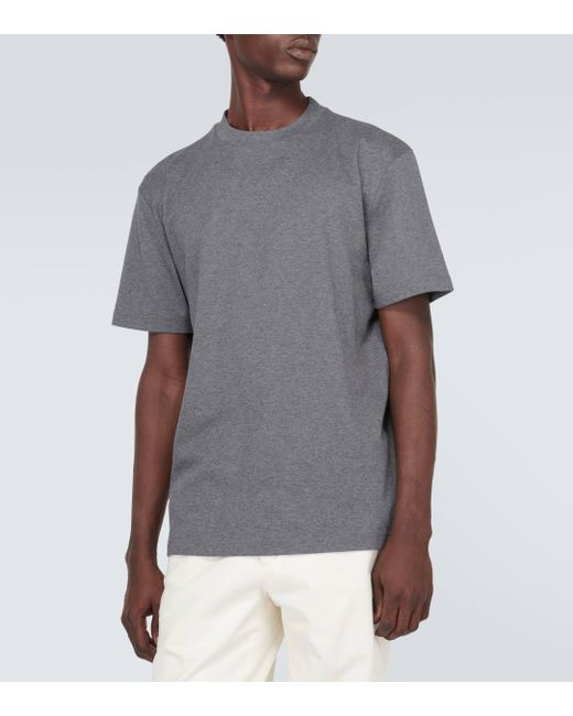 Loro Piana Gray Cotton Jersey T-shirt for men