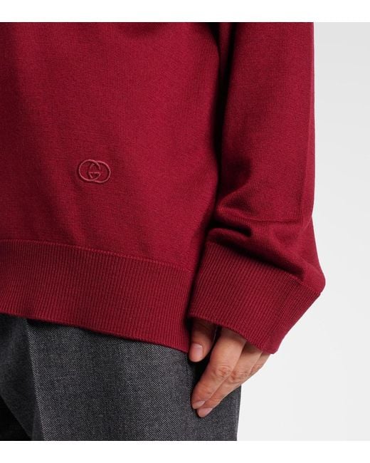 Gucci Red Wool Sweater