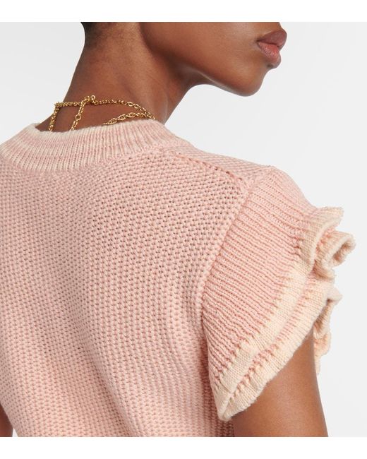 Chloé Pink Pastel Wool Vest