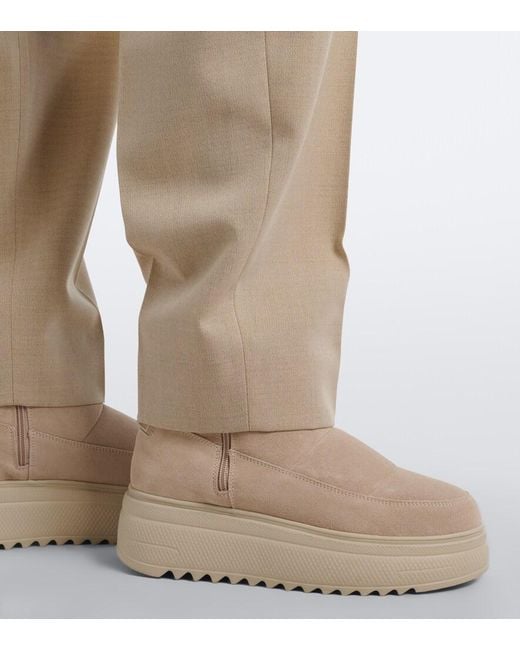 Bogner Natural Stockholm Suede Snow Boots