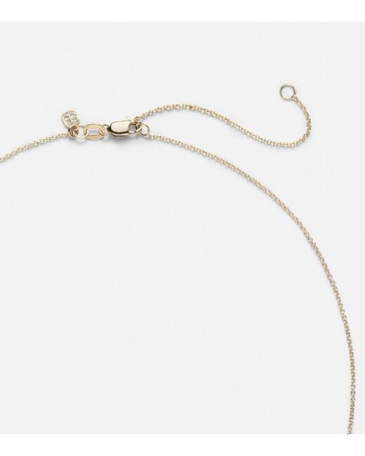Sydney Evan Metallic Love 14Kt Necklace With Sapphires