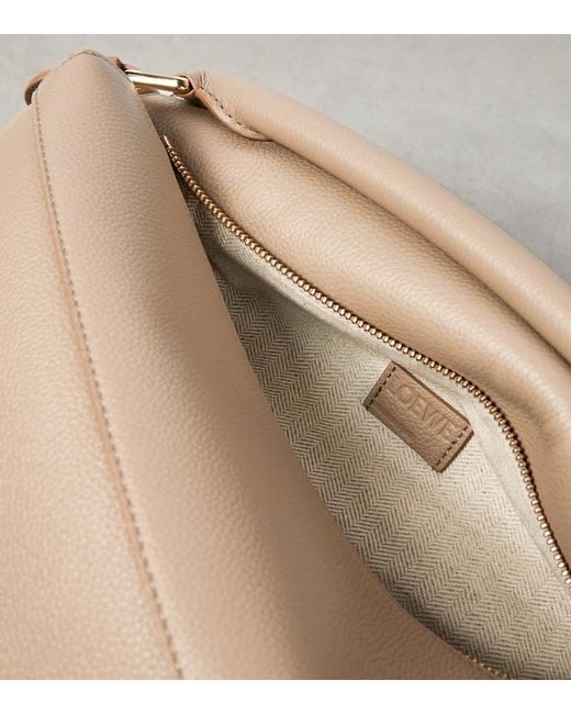Loewe Metallic Puzzle Edge Medium Leather Top-Handle Bag