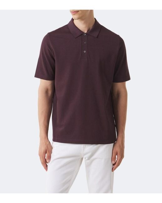 Polo De Algodon Canali de hombre de color Purple