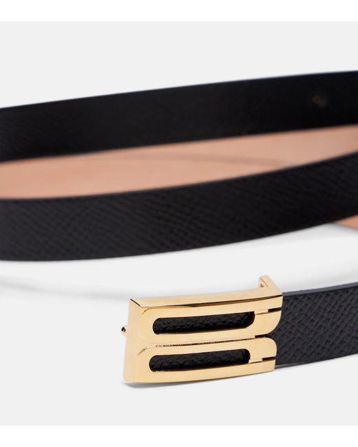 Victoria Beckham Black Leather Belt