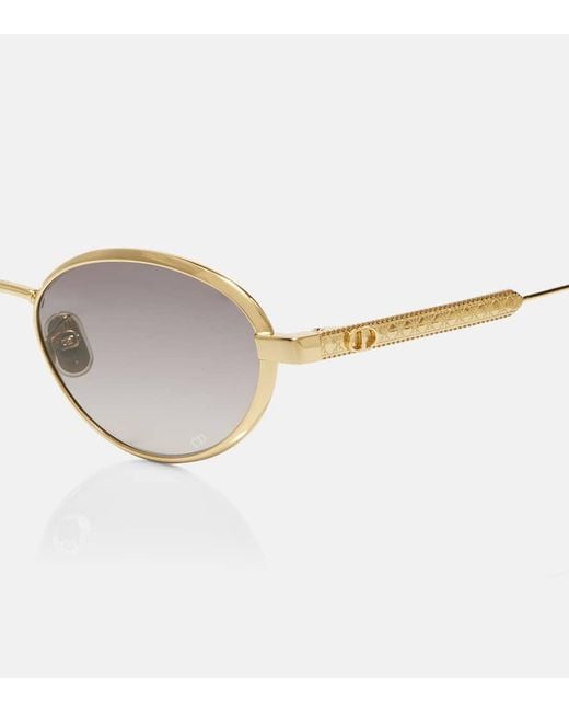 Dior Pink Diorcannage Oval Sunglasses