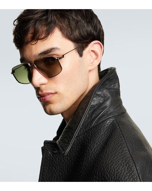 Jacques Marie Mage Aviator-Sonnenbrille in Green für Herren