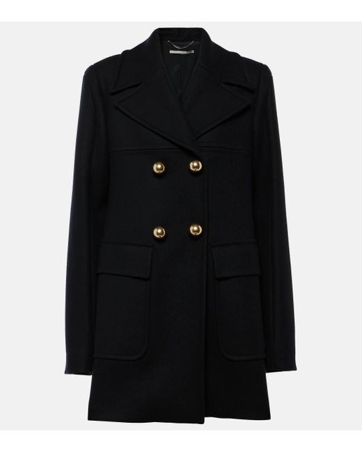 Stella McCartney Black Wool Coat