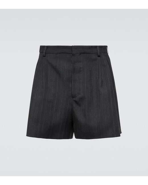 Shorts in lana di Prada in Black da Uomo