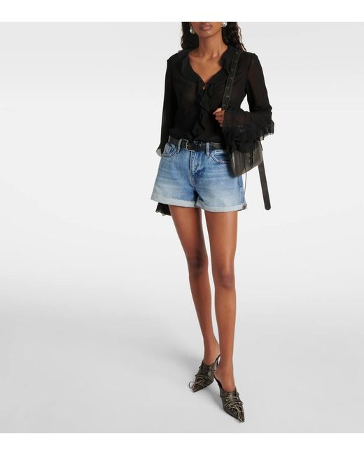 Shorts Di Jeans Le Grand Garcon di FRAME in Blue