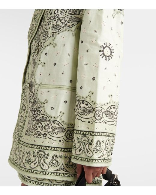 Blazer Matchmaker De Lino Estampado Zimmermann de color Green