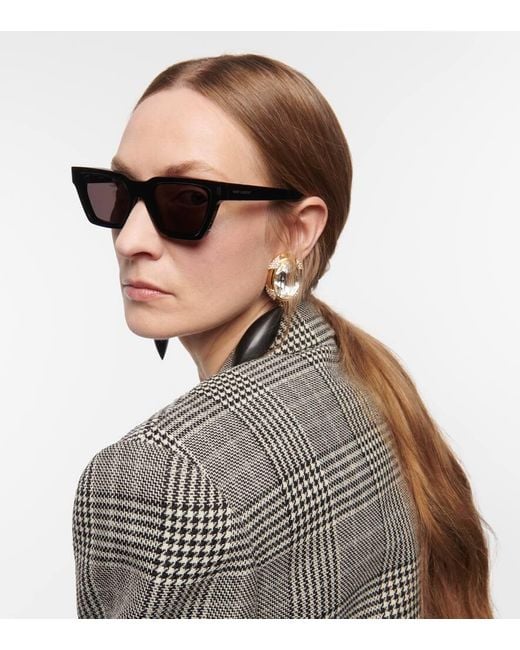 Occhiali Da Sole Cat-Eye Sl 633 di Saint Laurent in Brown
