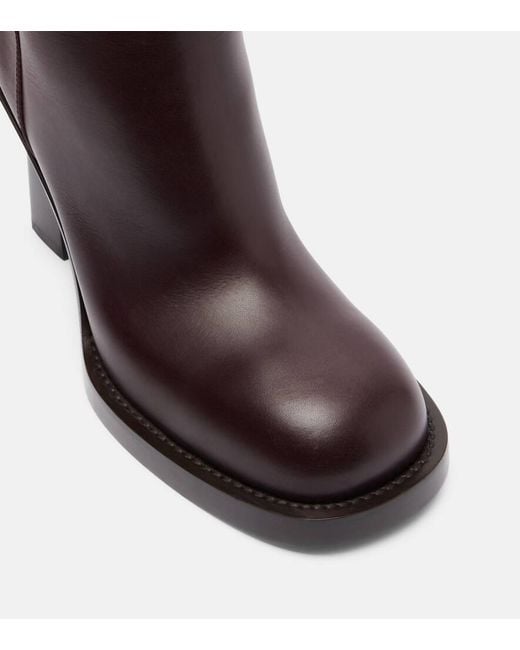 Burberry Brown Stiefel Cavalier 85 Aus Leder