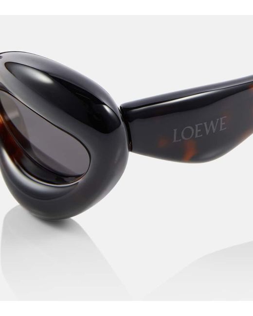 Loewe Brown Inflated Cat-eye Sunglasses