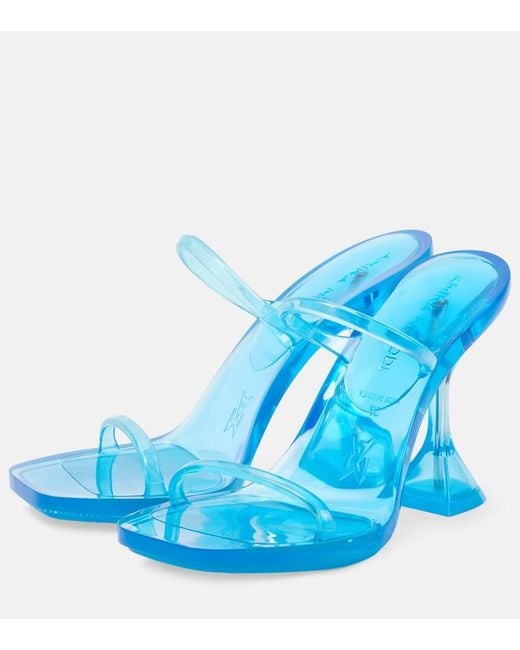 AMINA MUADDI Blue Brito 95 Pvc Sandals