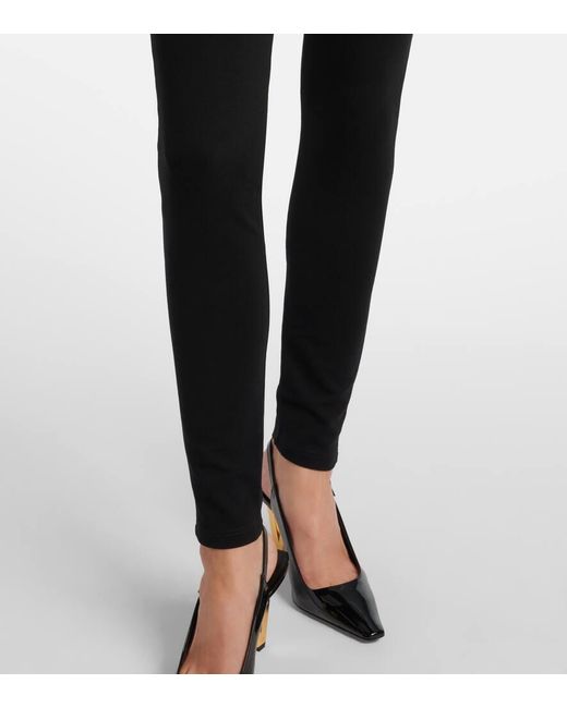 Versace Blue Greca Border Leggings