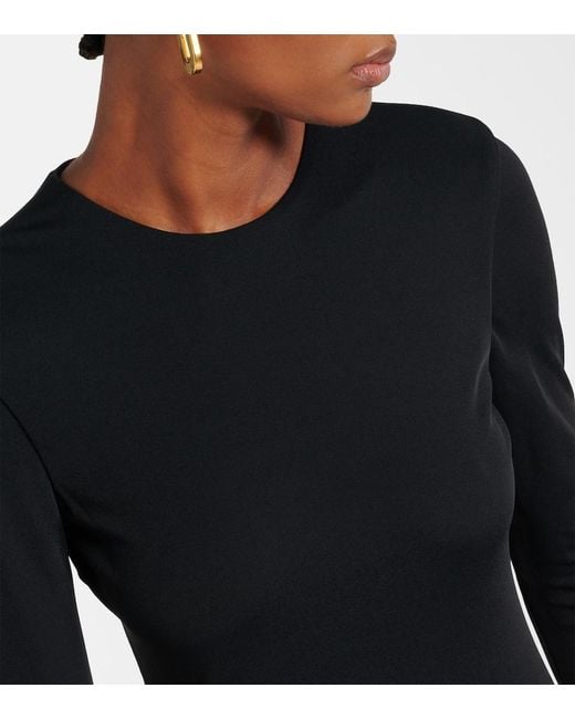 Jil Sander Black Layered Maxi Dress