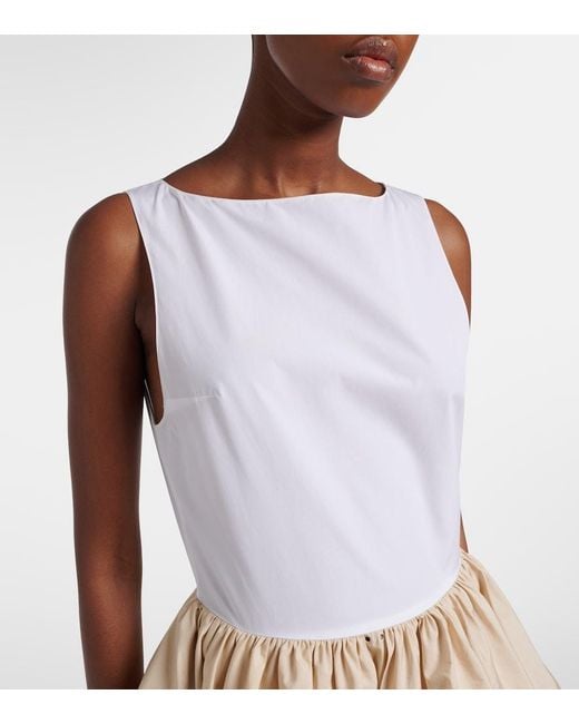 Loewe Natural Paula's Ibiza Cotton Poplin Midi Dress