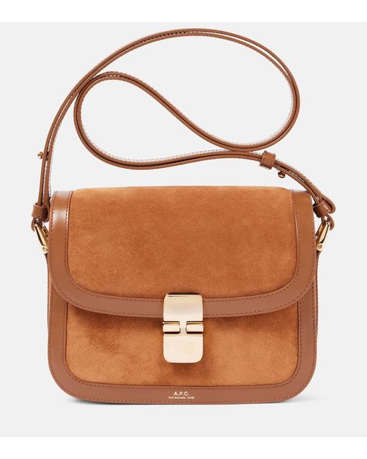 Borsa Grace Small di A.P.C. in Brown