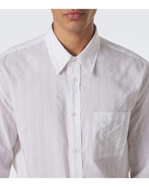 Gucci White Striped Shirt for men